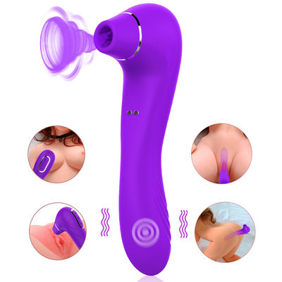 Washable Adult Sex Vibrators Flicking Tongue Toy 10 Speeds 190mm