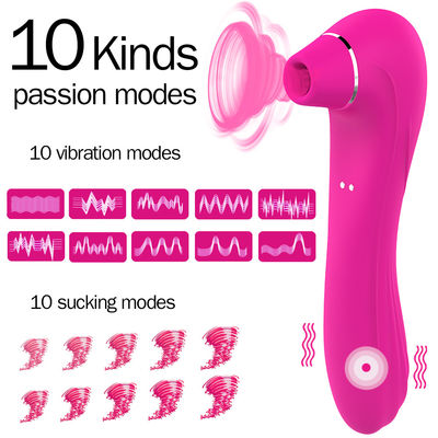 Washable Adult Sex Vibrators Flicking Tongue Toy 10 Speeds 190mm
