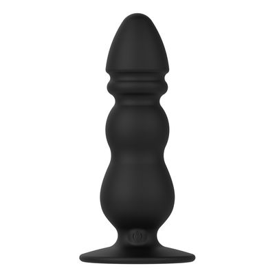 Black 10 Speeds Anal Sex Toys Male Ring Vibrator 11.3cm Discreet Packaging