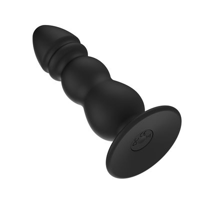 Black 10 Speeds Anal Sex Toys Male Ring Vibrator 11.3cm Discreet Packaging