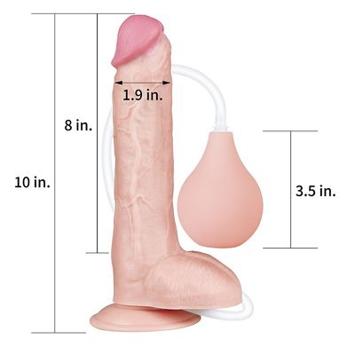 10 Inch Dilldo Toy Sex Penis Double Layer Silicone Realistic Cock