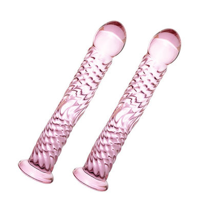 17cm Huge Crystal Glass Sex Toy Artificial Dildo No Odor CE Approved