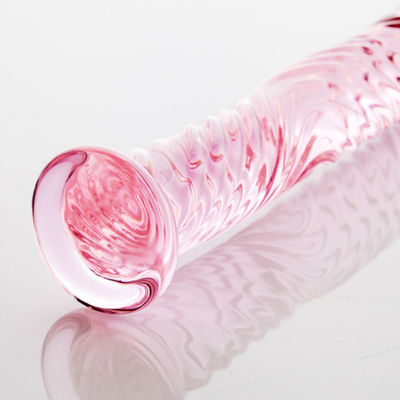 17cm Huge Crystal Glass Sex Toy Artificial Dildo No Odor CE Approved