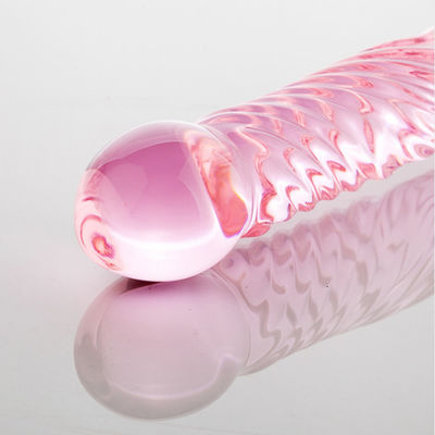 17cm Huge Crystal Glass Sex Toy Artificial Dildo No Odor CE Approved