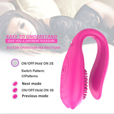 Erotic Wireless Vibrator Sex Toy G Spot U Shaped Clitoris Stimulator