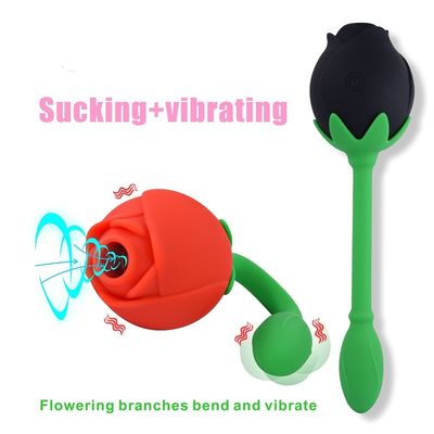 IPX6 Rose Clitoral Sucker Vibrator Sex Toy Vagina G Spot Stimulation Clitoral Sucking Device