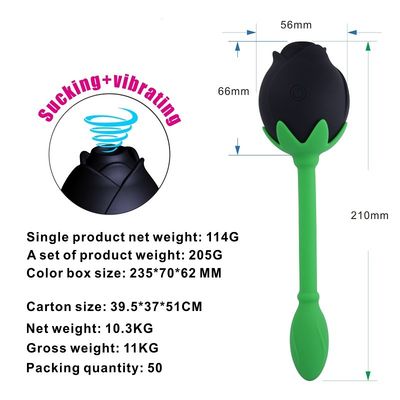 IPX6 Rose Clitoral Sucker Vibrator Sex Toy Vagina G Spot Stimulation Clitoral Sucking Device