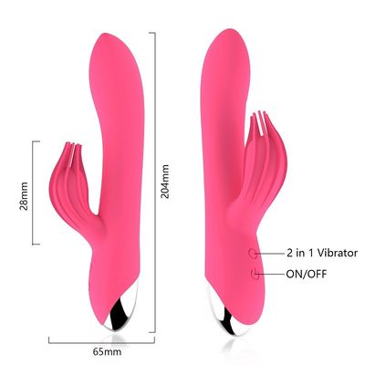Dual Motor Silicone Vibrator Sex Toy 50db Low Noise non toxic multifunctional