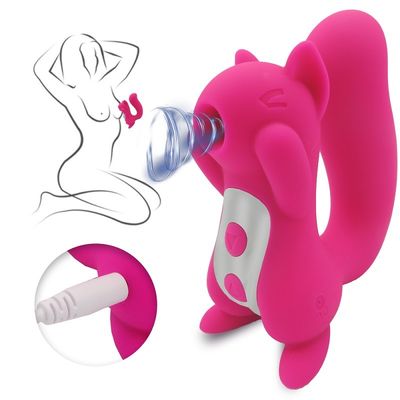 10 Frequency Nipple Clit Vibrator Sex Toy Squirrel Sucker ROHS Approved