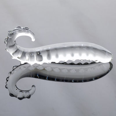 Pink Hippocampus Glass Dildo Long Gay Prostate Toy Remote Control Butt Plug ODM