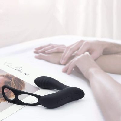 3 In one Male Ring Vibrator Personalised Butt Plug Wireless Remote Control 400mah