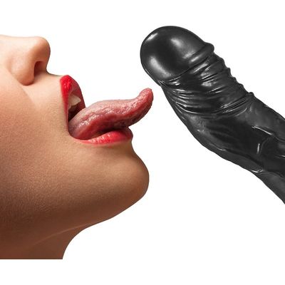 TPE Real Feel Mens Sex Toys Enlargement Extender Strap On Dilldo 20cm