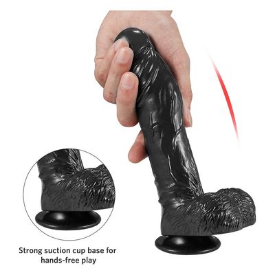 TPE Real Feel Mens Sex Toys Enlargement Extender Strap On Dilldo 20cm