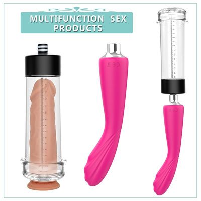 Electric Enlarge Penis Mens Sex Toys LCD Display USB Rechargeable 15cm