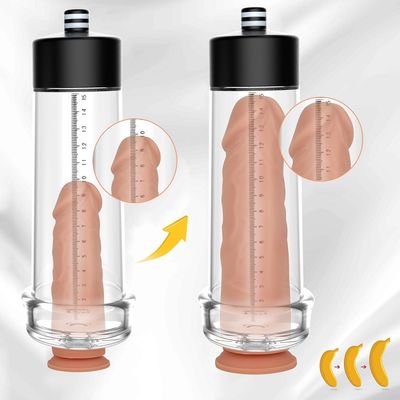 Electric Enlarge Penis Mens Sex Toys LCD Display USB Rechargeable 15cm