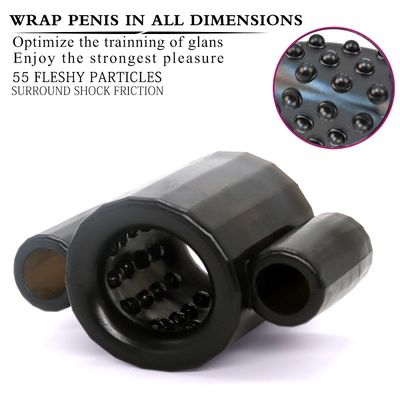 9v ABS Remote Control Penis Sleeve Ring Couple Sex Toys Electro Stimulation