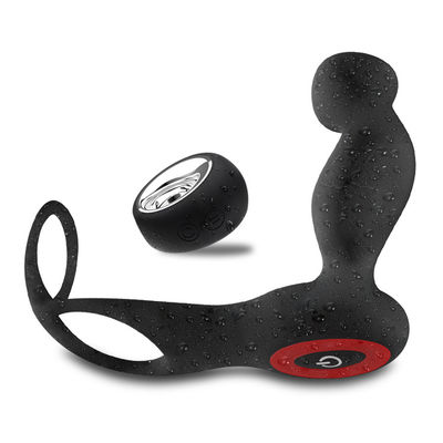 7 Speed Silicone Dual Penis Ring Wireless Contol 135mm Anal Plug Cock Ring