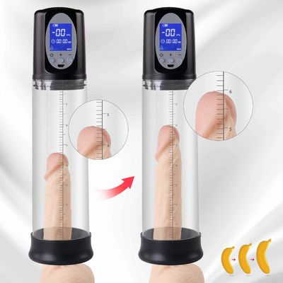 29cm Automatic Mens Sex Toys LCD Display Pennies Enlargement Pump ROHS Certified