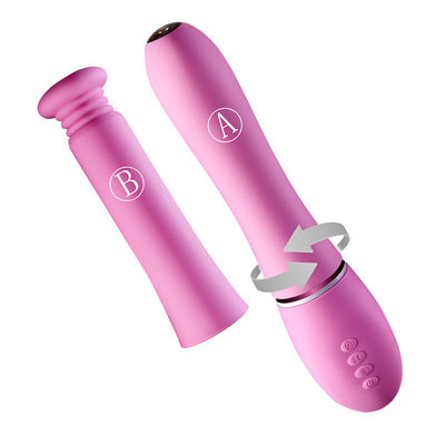 ROHS Wifi APP Control Silicone Telescopic Dildo With Endoscope Camera
