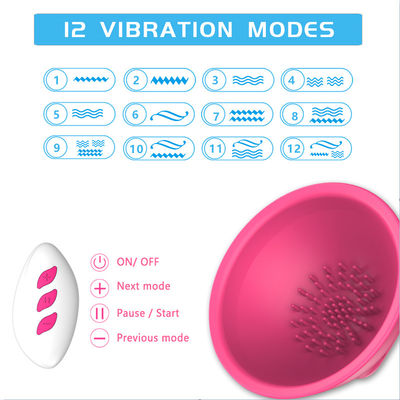 Breast Pump Massager Womens Sex Toys 12 Modes ROHS Certified