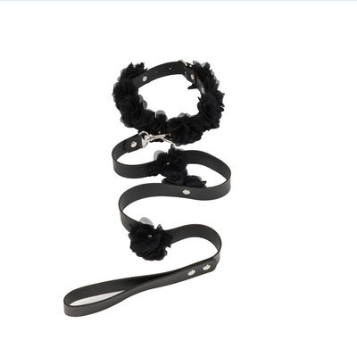 Black Nylon Luxury Bdsm Set Bondage Restraint Sex Toys ROHS Approved