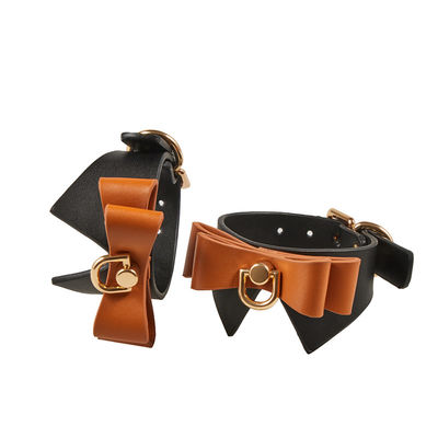 9Pcs Leather SM Sex Fetish Bondage Handcuffs Nipple Clamps Collar Gag Whip Rope