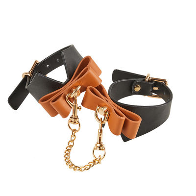 9Pcs Leather SM Sex Fetish Bondage Handcuffs Nipple Clamps Collar Gag Whip Rope