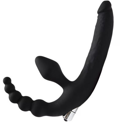 14cm Double Massage LGBT Sex Toys Strapon Dildo Butt Plug Vibrator