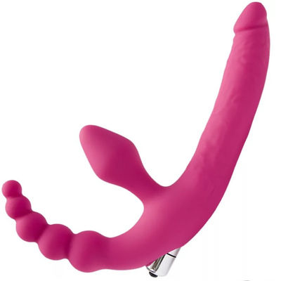 14cm Double Massage LGBT Sex Toys Strapon Dildo Butt Plug Vibrator