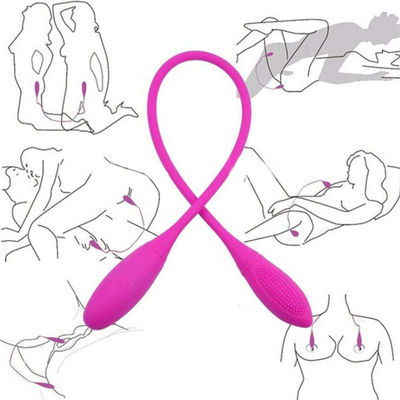 Wireless Remote Control LGBT Sex Toys Dual Ended Dildo 60mm