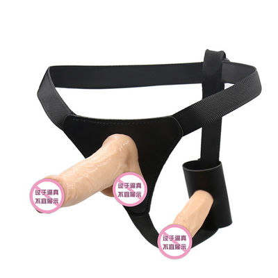 Flesh Double Dildo LGBT Sex Toys Strap On Penis 10cm For Couples