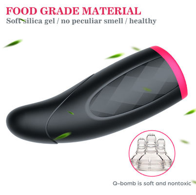 Heating Sucking Realistic Male Masturbation Toys 22cm USB Recharge