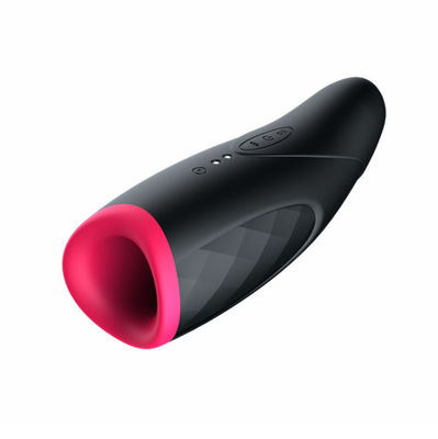 Heating Sucking Realistic Male Masturbation Toys 22cm USB Recharge