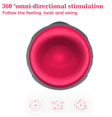 Heating Sucking Realistic Male Masturbation Toys 22cm USB Recharge